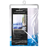  Штора для ванной Капля полиэстер 180х180см 12 колец с утяжелителем мультиколор /104135 /104227 