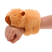 Мягкая игрушка браслет на руку Капибара, 19 см, MT850