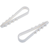  Дюбель-хомут для круглого кабеля Зубр ДХ-К, 5-10мм, уп.100 шт, нейлон 