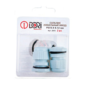  Сальник PG 13,5 диаметр проводника 6-12мм IP54, 2шт 