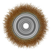 Щетка "чашка" для УШМ 100 мм, М14 латун. витая пров.Matrix Щетка "чашка" для УШМ 100 мм, М14 латун. витая пров.Matrix