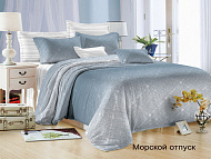  Комплект постельного белья Satin collection Морской отпуск, полуторный, микросатин, наволочки 70х70 см, 2137 