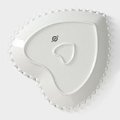  Тарелка Magistro «Сердце», d=30 см, белая  5799700 