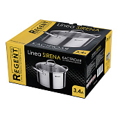 Кастрюля со стеклянной крышкой 3,4л Linea SIRENA 65-0320 Кастрюля со стеклянной крышкой 3,4л Linea SIRENA 65-0320