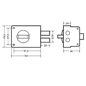 Замок накладной ЗН 1-3А Аллюр Замок накладной ЗН 1-3А Аллюр