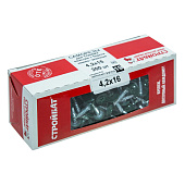 Саморезы металл-металл с прессшайбой ШСММ со сверлом 4,2х16мм, 200шт, RAL 6005 зеленый мох Саморезы металл-металл с прессшайбой ШСММ со сверлом 4,2х16мм, 200шт, RAL 6005 зеленый мох