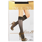 Гольфы женские Incanto Micro, 20 ден, 2 пары, Nero, р. 2 Гольфы женские Incanto Micro, 20 ден, 2 пары, Nero, р. 2