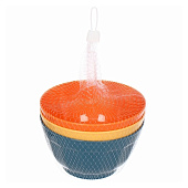 Набор салатников ,пластиковый, "Тунис" 600мл 14х8см,микс 312-1537 Набор салатников ,пластиковый, "Тунис" 600мл 14х8см,микс 312-1537