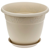 Кашпо "Рябина" D280мм 7,5л Латте с/п (16) М3057 Кашпо "Рябина" D280мм 7,5л Латте с/п (16) М3057
