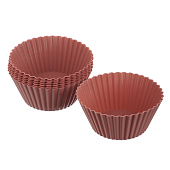 Набор форм силиконовых 16шт, 6,5x3,3 см "Кекс" Vetta 891-025 Набор форм силиконовых 16шт, 6,5x3,3 см "Кекс" Vetta 891-025