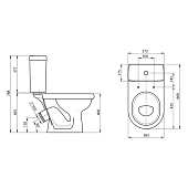 Унитаз-компакт Визит к/в с арматурой и сиденьем Santeri Унитаз-компакт Визит к/в с арматурой и сиденьем Santeri
