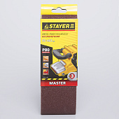 Лента шлифовальная бесконечная 75х457мм Р80(3шт)/STAYER Лента шлифовальная бесконечная 75х457мм Р80(3шт)/STAYER