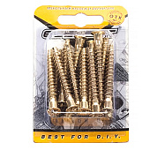 Стяжка шурупная 6,3x50 PZ латунирован. 15 шт Стяжка шурупная 6,3x50 PZ латунирован. 15 шт