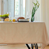  Скатерть (лен) 136х220 Этель ECO молочный 9631135 