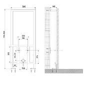  Инсталляция д/биде 880-5800 Vitra 