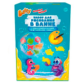  Набор для рисования в ванной Baffy (мыльная краска Желтая 1 шт, штампы МИКС 11шт) 