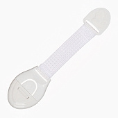  Блокираторы для дверей и ящиков 20,5см, 6шт, белые, таканевые 