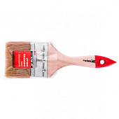 Кисть плоская Стандарт 75мм, натуральная щетина, деревянная ручка Кисть плоская Стандарт 75мм, натуральная щетина, деревянная ручка