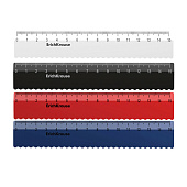  Линейка 15см ErichKrause Classic, пластиковая с волнистым краем, 61761 