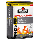  Клей для печей и каминов Термостойкий GM-215 25кг /Геркулес 