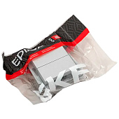 Выключатель встраиваемый 2 клавиши, цвет алюминий, EKF Эпика Выключатель встраиваемый 2 клавиши, цвет алюминий, EKF Эпика