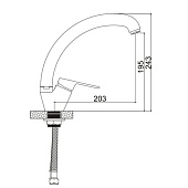 Смеситель для кухни с гайкой утка силумин 35 A84050 Accoona Смеситель для кухни с гайкой утка силумин 35 A84050 Accoona