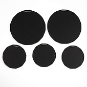 Набор зеркал настенных Бамбук, 5 шт, круглые, d20,5х22,8 см/d13 см/15 см, золотой, 6937886 Набор зеркал настенных Бамбук, 5 шт, круглые, d20,5х22,8 см/d13 см/15 см, золотой, 6937886