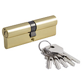  Цилиндр ключ/ключ МЦ-ECO-STD-Z-Л-90 (45-45) (латунь/золото) Нора-М 