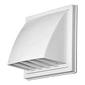  Вывод стенной с обратным клапаном 175х175 с выходом d100 белый 