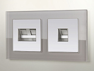 Рамка 2-м дымчатый/Werkel Favorit Рамка 2-м дымчатый/Werkel Favorit