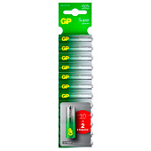  Батарейка AA G-tech Alkaline LR6, 10шт+2шт, GP Super 