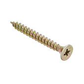  Саморезы универсальные желтые ШУж 5,0х30мм, потайная голова, 12шт 