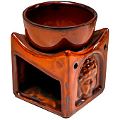  Аромалампа для эфирных масел «Голова Будды на кубе», керамика, 8.4?6.8?6.8 см, МИКС 5465302 