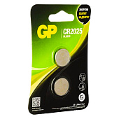 Батарейка CR2025 Lithium(2шт/бл)/GP