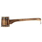  Ковш - черпак бондарный Банные штучки, 0,3 л, с горизонтальной ручкой, пластиковая вставка 