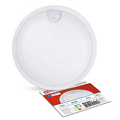  Светильник ЖКХ LED СПП 15Вт 6500К круг белый IP65 ИК-датчик /TOKOV ELECTRIC 