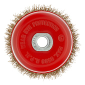 Щетка "чашка" для УШМ 100 мм, М14 латун. витая пров.Matrix Щетка "чашка" для УШМ 100 мм, М14 латун. витая пров.Matrix