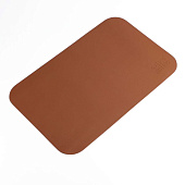  Коврик для миски из экокожи 48х30 см, цвет коричневый, 9703738 