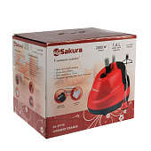  Отпариватель Sakura красн/черн, 1,6л 2000Вт, SA-3919R 