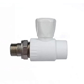 Шаровый кран для радиатора прямой 20-1/2" PPR