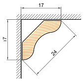 Угол внутренний УВ-24 сращенный L=2,1-2,2м