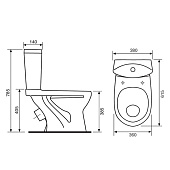 Унитаз-компакт Ультра к/в с арматурой и сиденьем Santeri Унитаз-компакт Ультра к/в с арматурой и сиденьем Santeri