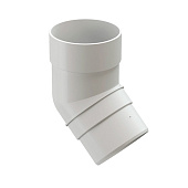 Колено 45° Docke PREMIUM, Пломбир Ral:9003 Колено 45° Docke PREMIUM, Пломбир Ral:9003