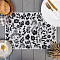  Салфетка (жаккард) 30х45 Этель Flowers black 6705302 