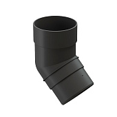  Колено 45° Docke PREMIUM, Графит Ral:7024 