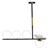 Люстра модерн Roslin 40Вт Е27х4 черный /LEEK Люстра модерн Roslin 40Вт Е27х4 черный /LEEK