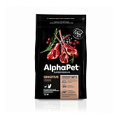 Сухой корм AlphaPet Superpremium для кошек с чувствительным пищеварением 400г ягненок 111015