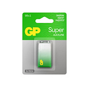 Батарейка алкалиновая крона G-tech 1604A, 9 В, 1шт, GP Батарейка алкалиновая крона G-tech 1604A, 9 В, 1шт, GP