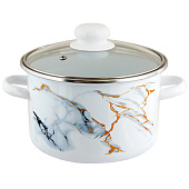Кастрюля эмалированная Marble 3,0л ТМ Appetite 364-815 Кастрюля эмалированная Marble 3,0л ТМ Appetite 364-815