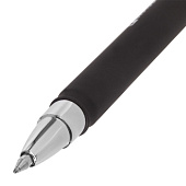 Ручка гелевая черная Brauberg Matt Gel, корпус soft-touch, узел 0,5 мм, линия 0,35 мм, 142944
